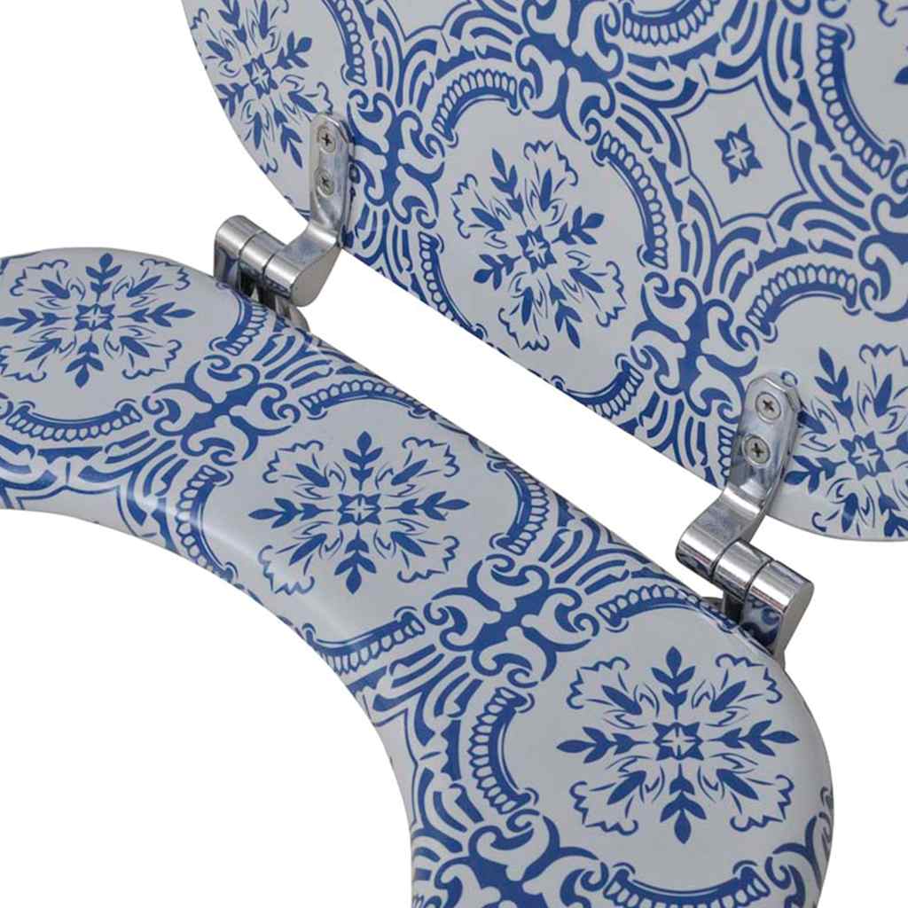 toiletsæder med låg 2 stk. MDF porcelæn