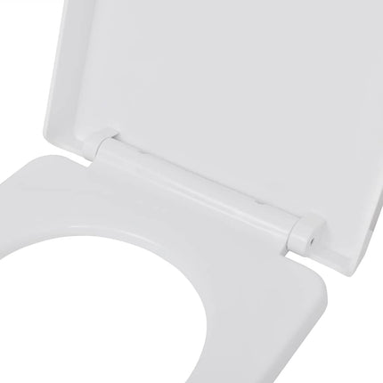 toiletsæder med soft close-låg 2 stk. plastik hvid