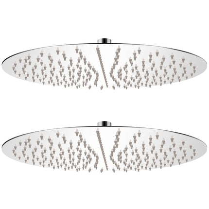 brusehoveder rainshower-funktion 2 stk. rustfrit stål Ø 40 cm
