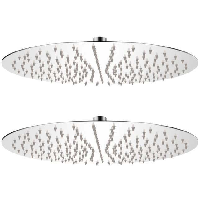 brusehoveder rainshower-funktion 2 stk. rustfrit stål Ø 40 cm