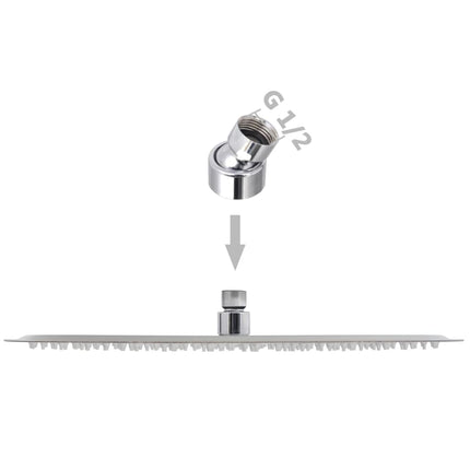 brusehoveder rainshower-funktion 2 stk. rustfrit stål Ø 40 cm