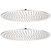 brusehoveder rainshower-funktion 2 stk. rustfrit stål Ø 50 cm