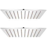 bruserhoveder rainshower 2 stk. rustfrit stål 20 x 20 cm