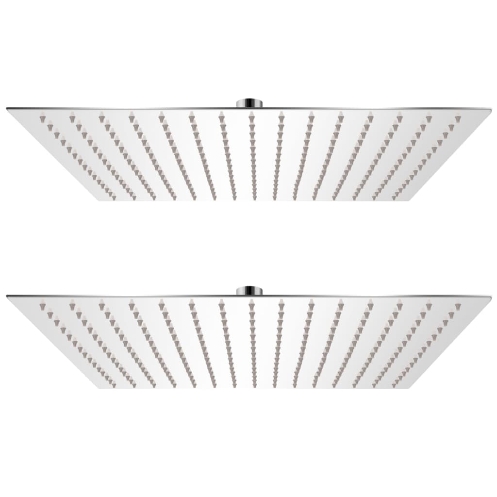 brusehoveder rainshower-funktion 2 stk. rustfrit stål 40 x 40 cm billede
