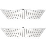 brusehoved rainshower-funktion 2 stk. rustfrit stål 50 x 50 cm