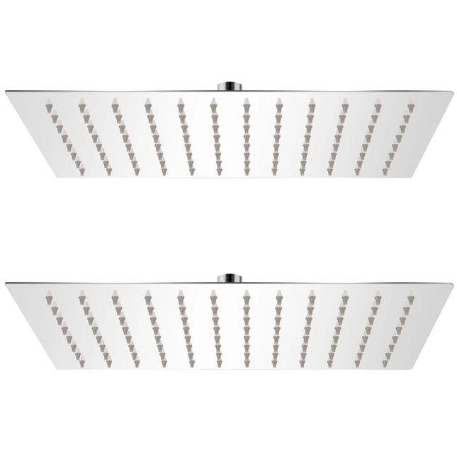 bruserhoveder rainshower-funktion 2 stk. rustfrit stål 20 x 30 cm