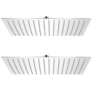 bruserhoveder rainshower 2 stk. rustfrit stål 30 x 40 cm