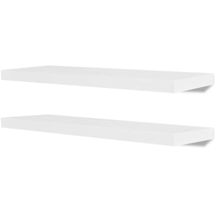 væghylder 4 stk. 80 cm hvid