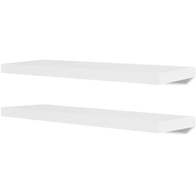væghylder 4 stk. 80 cm hvid