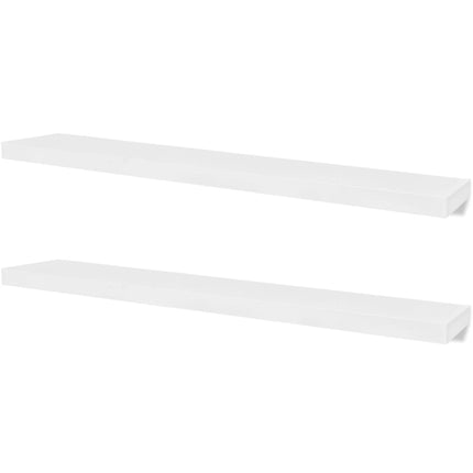 væghylder 4 stk. 120 cm hvid