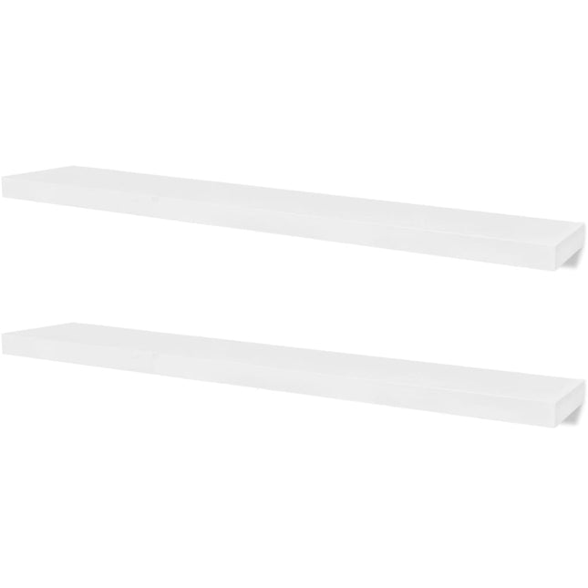 væghylder 4 stk. 120 cm hvid