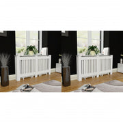 radiatorskjulere 2 stk. MDF 152 cm hvid