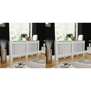 radiatorskjulere 2 stk. MDF 172 cm hvid