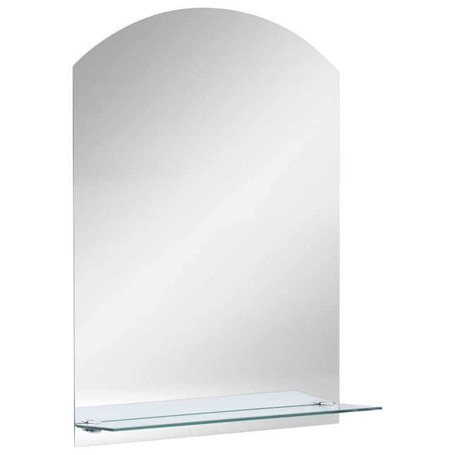 vægspejl med hylde 20x40 cm hærdet glas