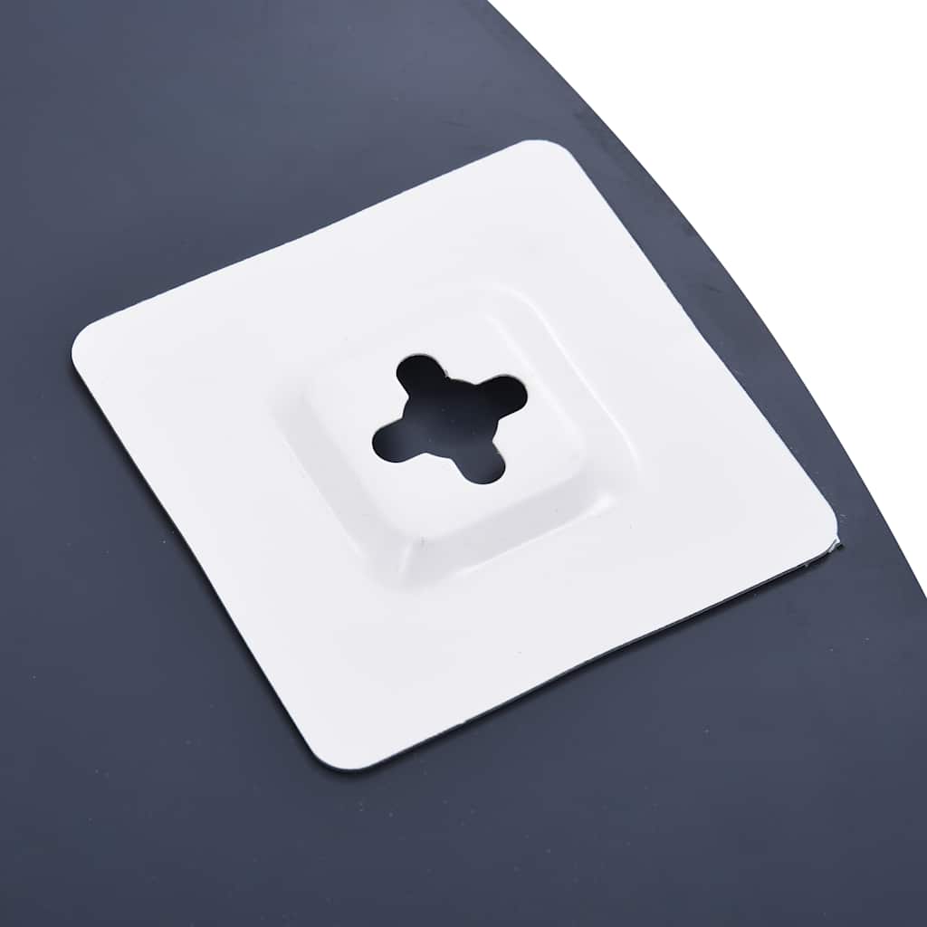 vægspejl med 5 hylder 80x60 cm sølvfarvet