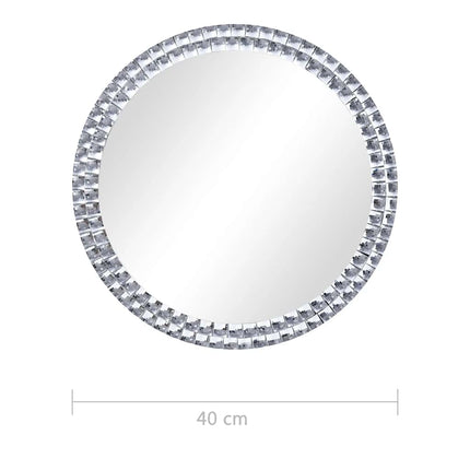 vægspejl 40 cm hærdet glas