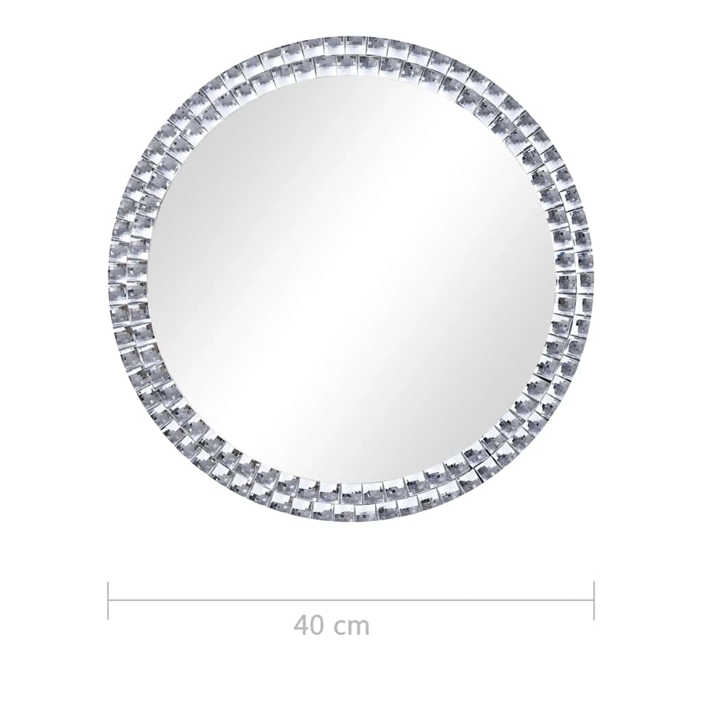 vægspejl 40 cm hærdet glas