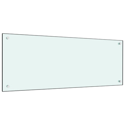 stænkplade 100x40 cm hærdet glas mælkeagtig