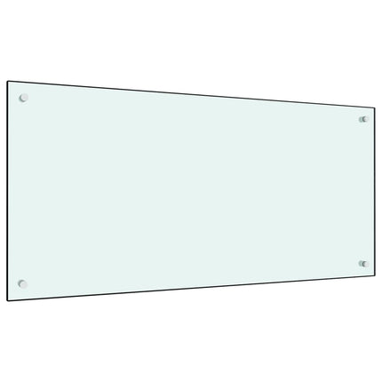 stænkplade 100x50 cm hærdet glas mælkeagtig
