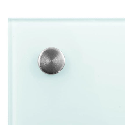 stænkplade 100x50 cm hærdet glas mælkeagtig