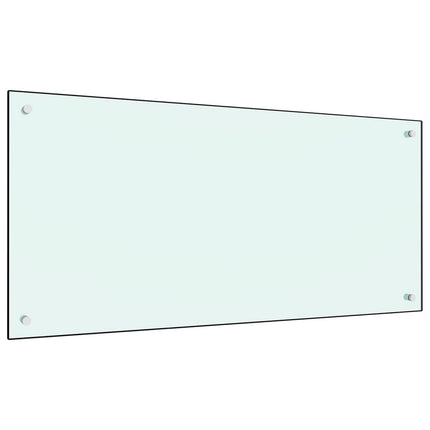 stænkplade 120x60 cm hærdet glas mælkeagtig