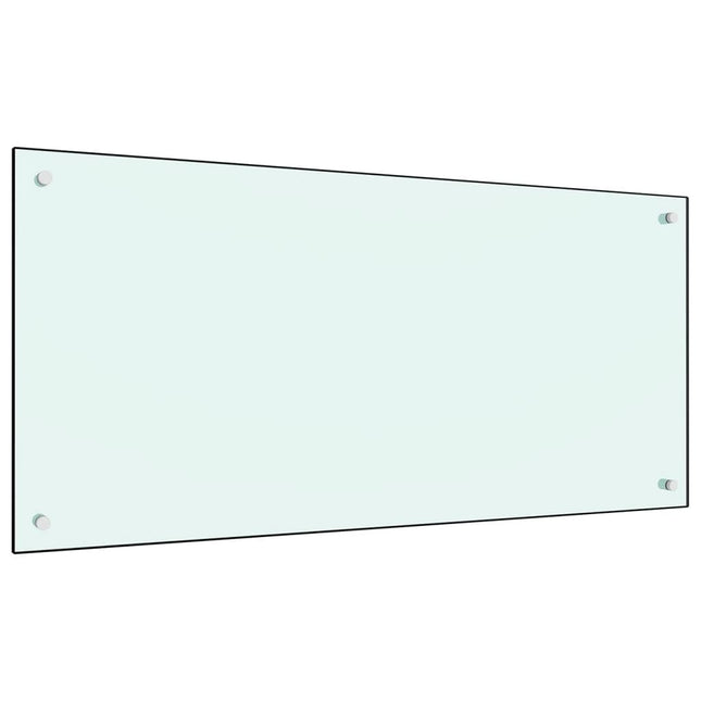 stænkplade 120x60 cm hærdet glas mælkeagtig