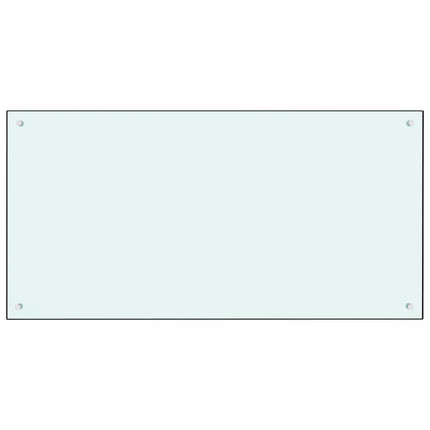 stænkplade 120x60 cm hærdet glas mælkeagtig