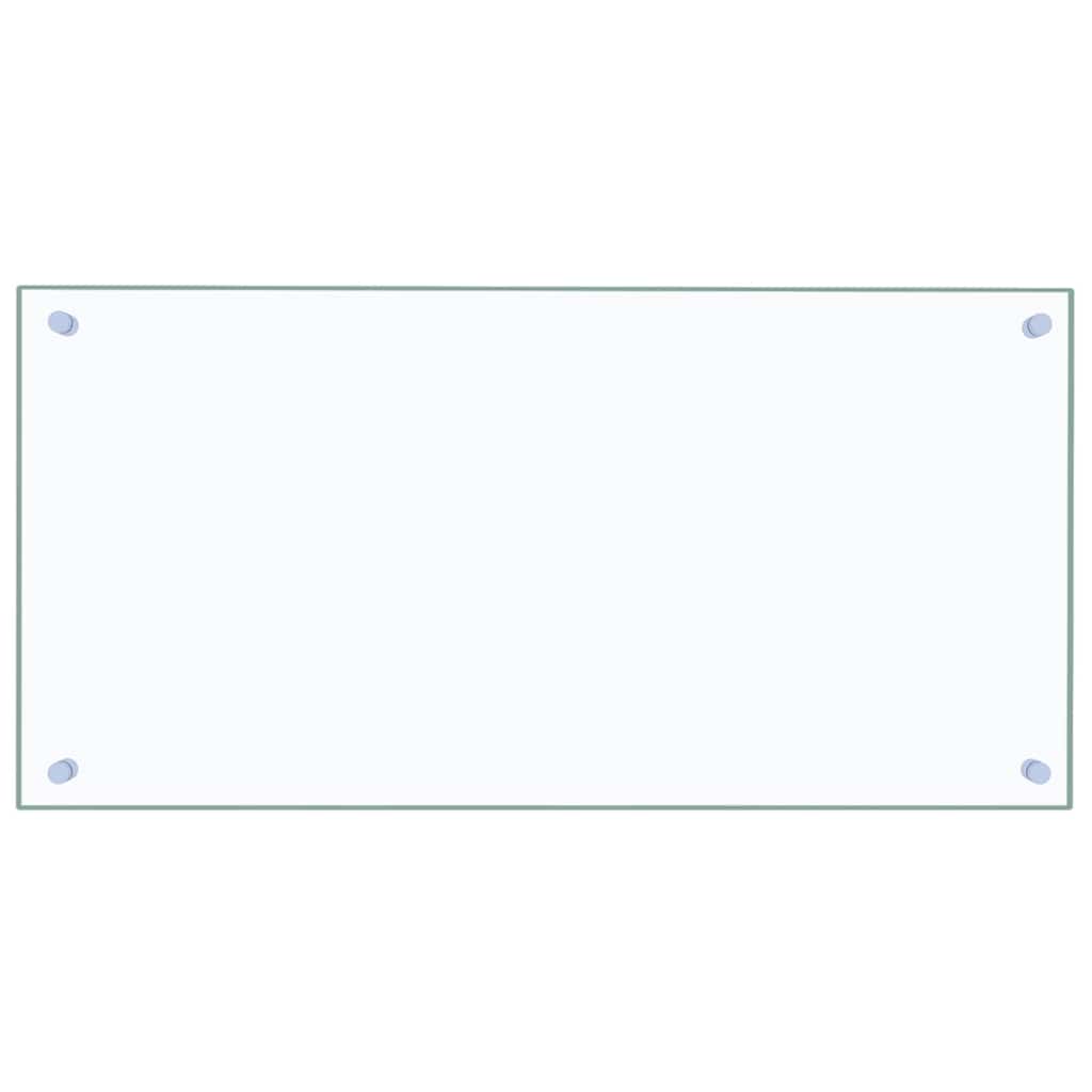 stænkplade 80x40 cm hærdet glas gennemsigtig