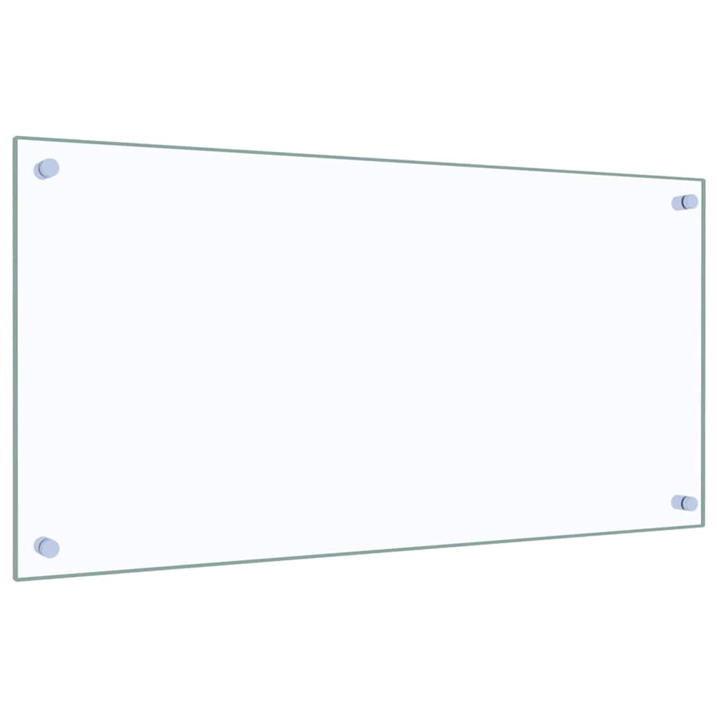 stænkplade 80x40 cm hærdet glas gennemsigtig
