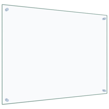 stænkplade 80x60 cm hærdet glas gennemsigtig