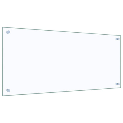 stænkplade 90x40 cm hærdet glas gennemsigtig