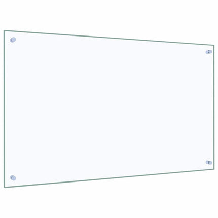 stænkplade 100x60 cm hærdet glas gennemsigtig