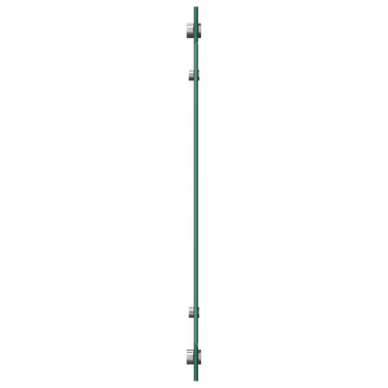 stænkplade 100x40 cm hærdet glas sort