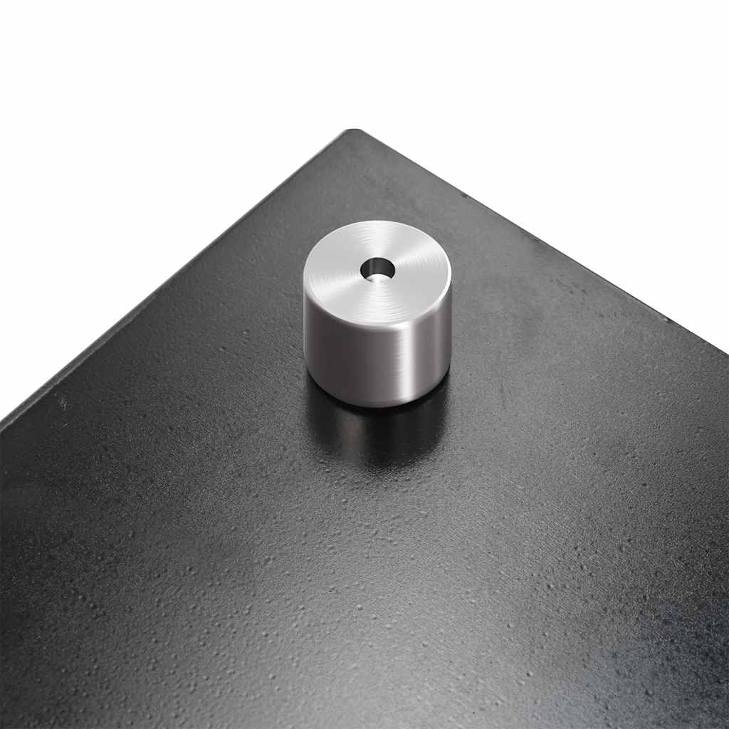 stænkplade 100x50 cm hærdet glas sort