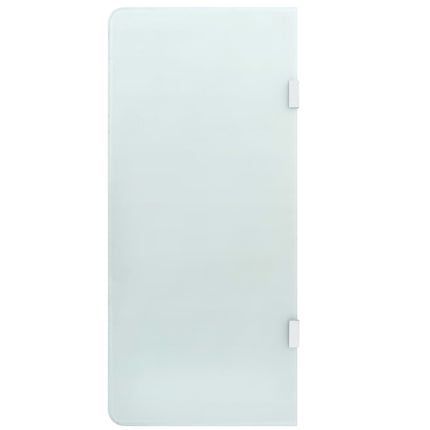 vægophængt urinalafskærmning 90 x 40 cm hærdet glas