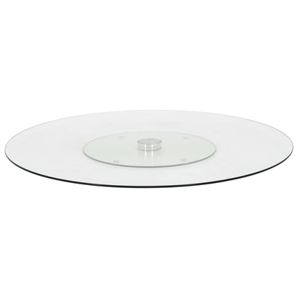 roterende serveringstallerken 60 cm hærdet glas transparent