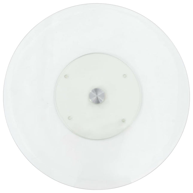 roterende serveringstallerken 60 cm hærdet glas transparent