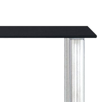 køkkenreol 45x16x26 cm hærdet glas sort