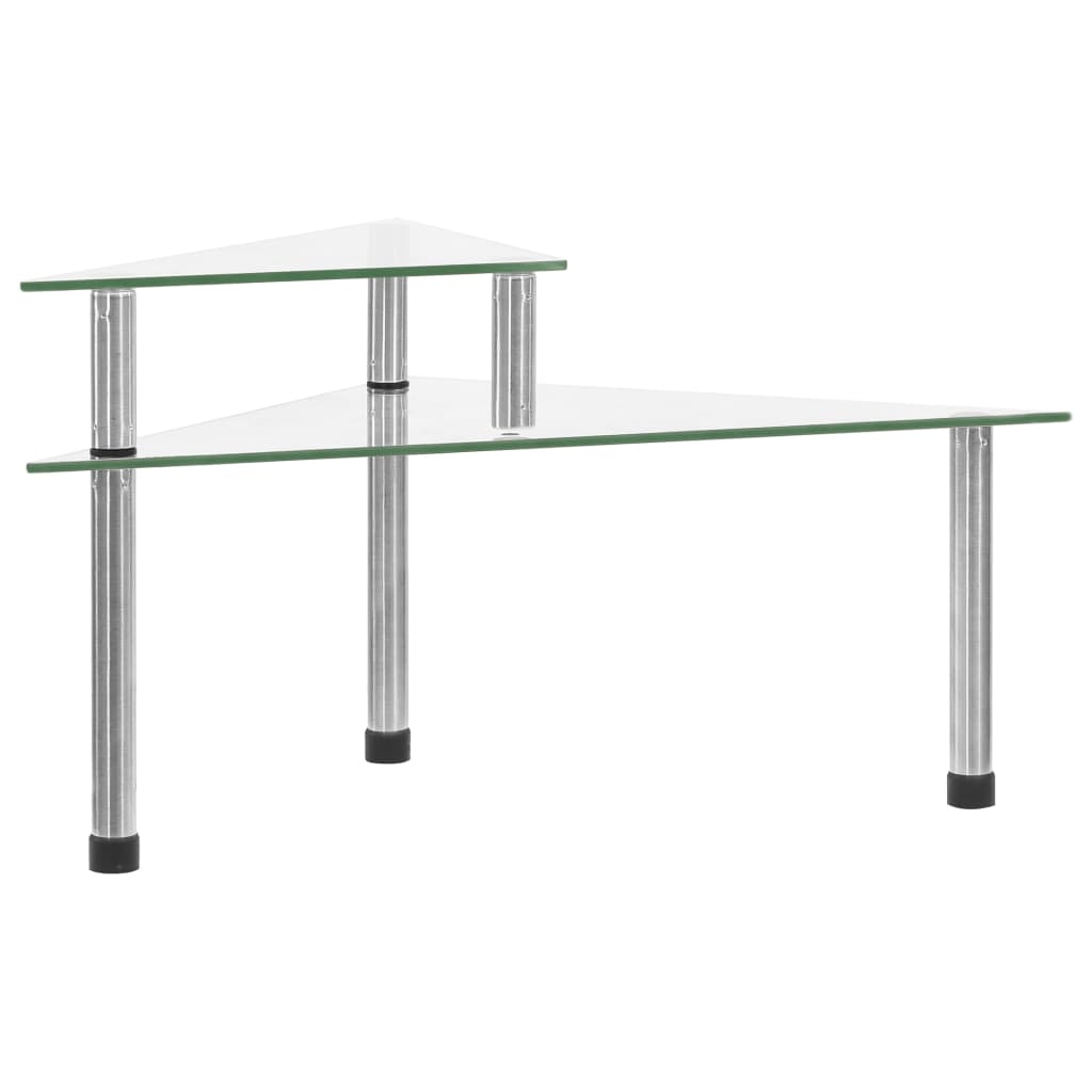 køkkenreol 49,5x35x19 cm hærdet glas transparent