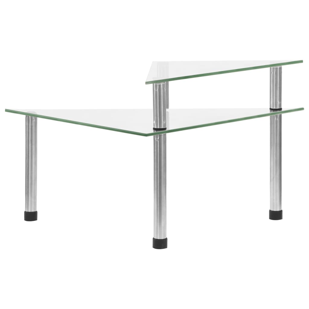 køkkenreol 49,5x35x19 cm hærdet glas transparent