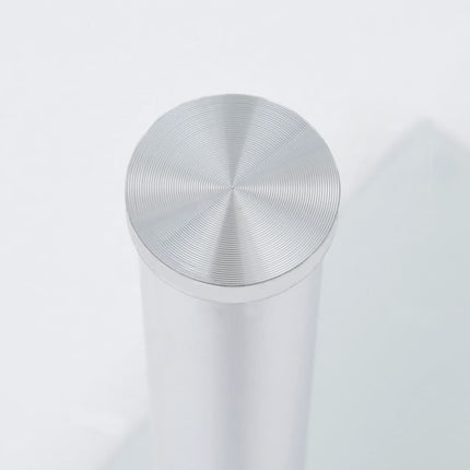 U-formet sidebord 45x30x58 cm hærdet glas transparent