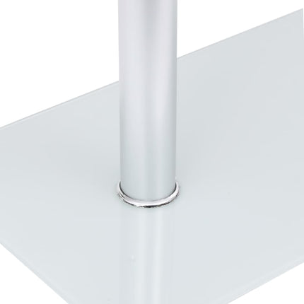U-formet sidebord 45x30x58 cm hærdet glas transparent
