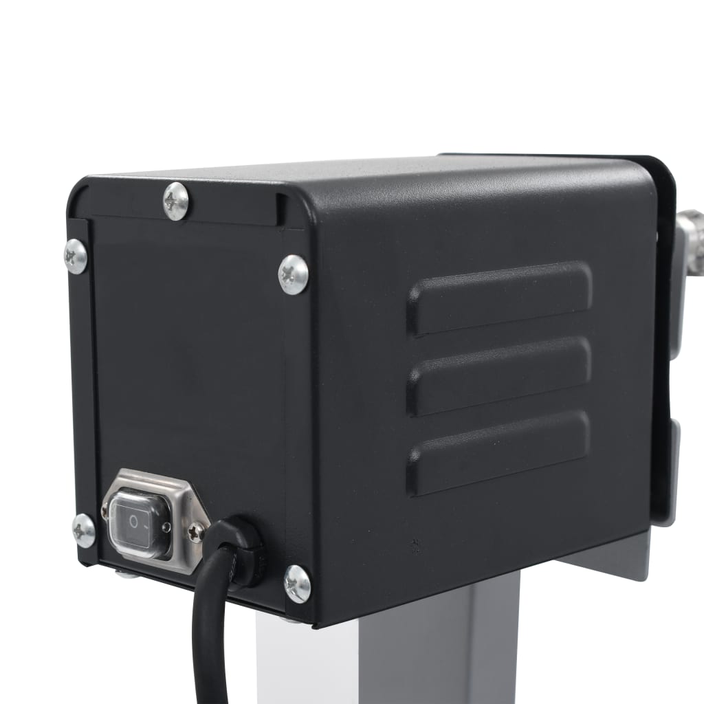 elektrisk grill med rotisserie rustfrit stål