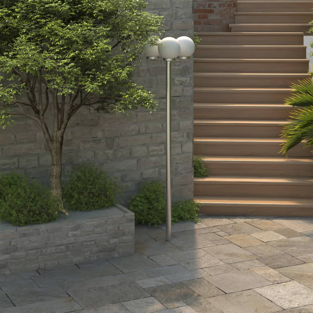 lygtepæl til haven 3 lamper 220 cm