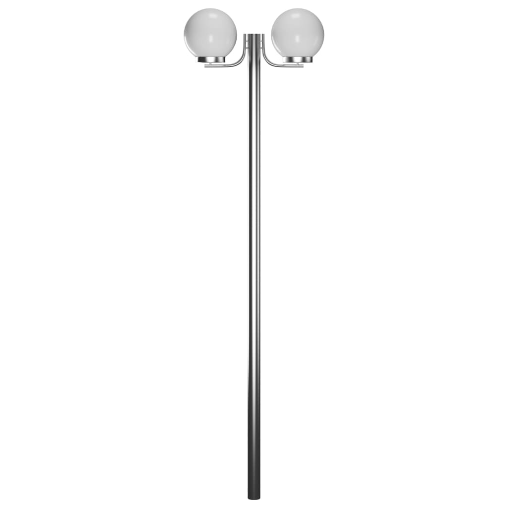 lygtepæl til haven 2 lamper 220 cm