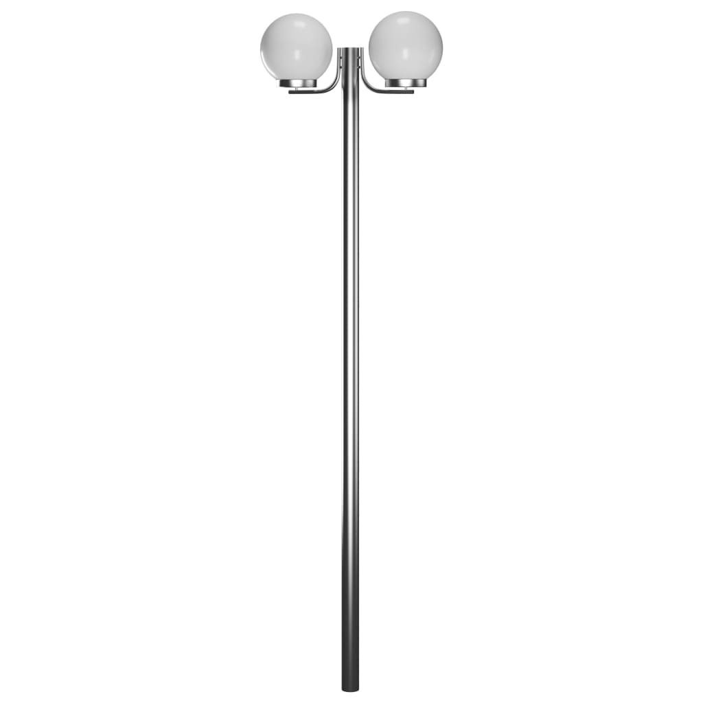 lygtepæl til haven 2 lamper 220 cm