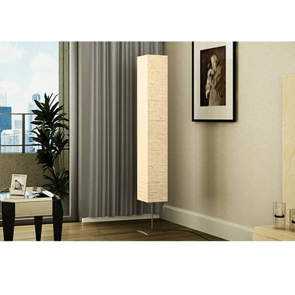 standerlampe med stålfod 170 cm beige