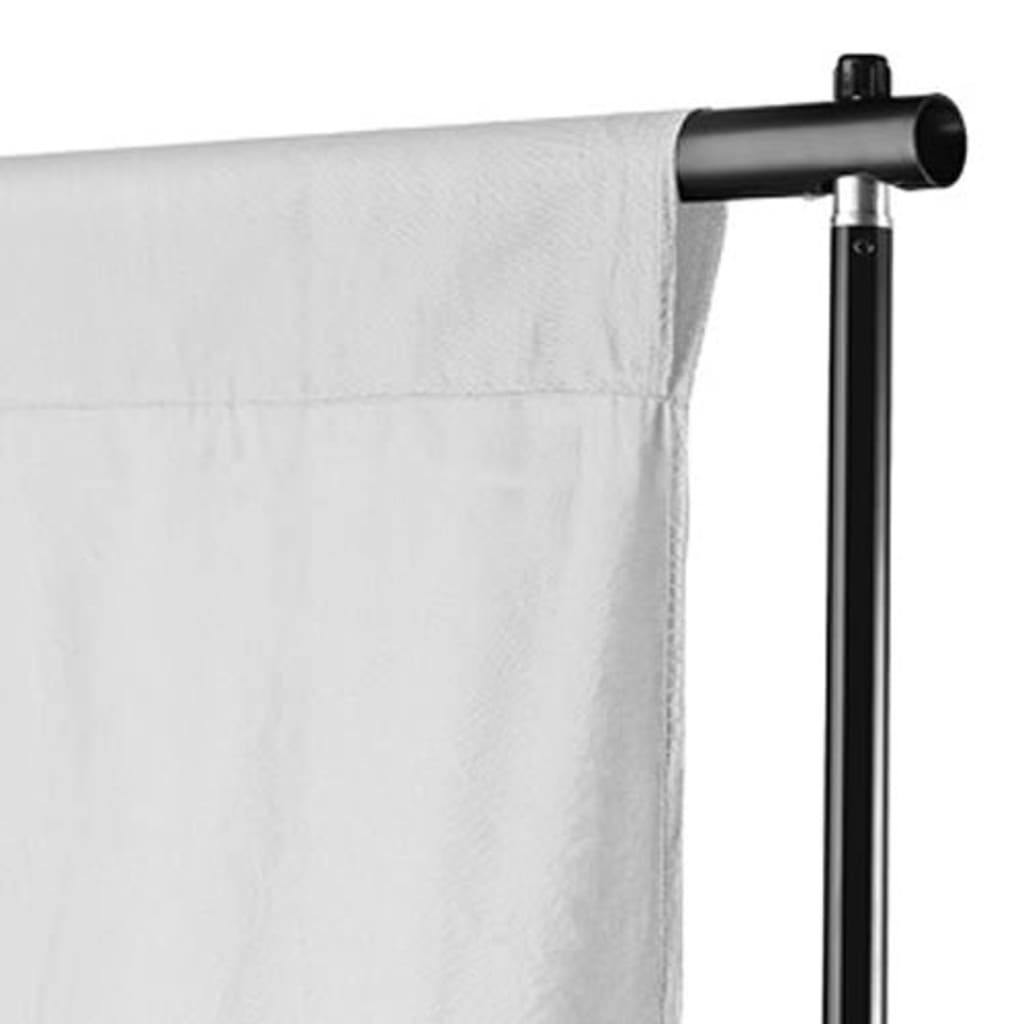 fotobaggrund uden stativ 300x300 cm bomuld hvid