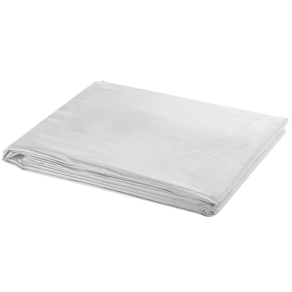 fotobaggrund uden stativ 500x300 cm bomuld hvid