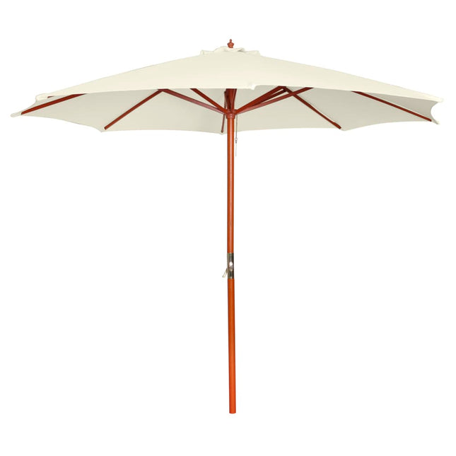 parasol 300x258 cm sandhvid